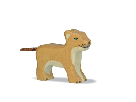 Holztiger - Löwe, klein stehend - zum Schließen ins Bild klicken